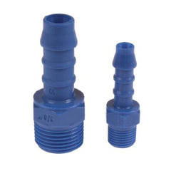 AIP - Hosetail Blue Nylon Straight Male BSPT - 5mm H/t X 1/4" | 27-004-m05-004 | TEFP3M0504