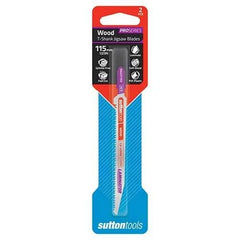 Sutton Tools - 1.9-40mm Blade H443 Jigsaw T-shank Hcs Lamin 115mm 13Tpi 2Pk | H4431152