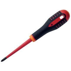 Bahco - ERGO Handled Slim Line V Insulated Screwdriver - Phillips Head Ph2 -Blade Length 100mm | BE-8620SL