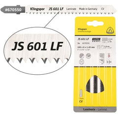 Klingspor -  JS 601 LF Supra Cr-V jigsaw blade crossground, tapered for Laminate, Plastic, Coated panels