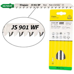 Klingspor -  JS 901 WF Special Cr-V jigsaw blade crossground, tapered for Softwood, Construction wood, Plywood, Blockboards, Multiplex boards, MDF