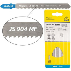 Klingspor - JS 904 MF Special Bi-metal jigsaw blade milled, wavy for Sheet metal, Metal, Steel, Stainless steel, NF metals, Aluminium, Wood with nails