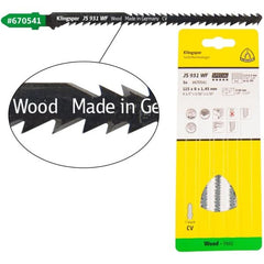 Klingspor -  JS 931 WF Special Cr-V jigsaw blade crossground, tapered for Softwood, Construction wood, Chipboard, Plywood, Blockboards