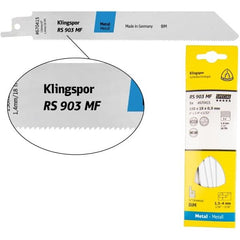 Klingspor - RS 903 MF Special Bi-metal reciprocating saw blade milled and set for Steel, Stainless steel, NF metals, Aluminium
