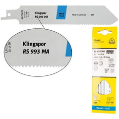 Klingspor - RS 993 MA Special Bi-metal reciprocating saw blade milled and set for Sheet metal, Steel, Stainless steel