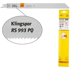 Klingspor -  RS 993 PQ Special Bi-metal reciprocating saw blade milled and set for Fibre reinforced plastics, Epoxy resin, Steel, Stainless steel, NF metals, Aluminium, Wood with nails