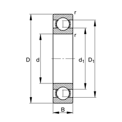FAG Bearing - 6230C3/J20C Single Row Deep Groove Ball Bearing 150mm Bore (C3 Clearance) | 6230C3/J20C_FAG