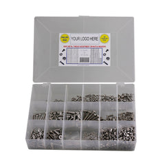 Securefix - Metal Threads, Nuts & Washers – Imperial Pan Csk Imperial Stainless Steel 304 - 610 pc | SF304MTSMIXI