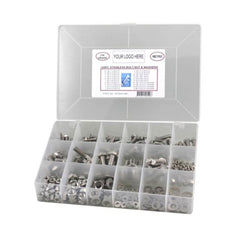 Securefix - Bolts, Nuts & Washers - Hex Stainless Steel 304 Metric - 360 pc | SF360304M