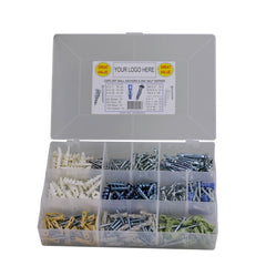 Securefix - Dry Wall Anchors & Self Tappers - Zinc - 320 pc | SFDWASS