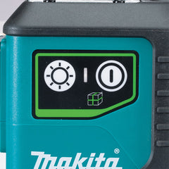 Makita - 12V Max Green 3 x 360° Line Laser (Lines - 4 Vertical 4 Horizontal) - Tool Only | SK700GD