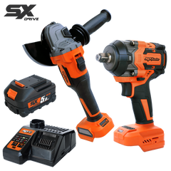 SP Tools 18v Cordless Combo Pack - Brushless Impact Wrench & Angle Grinder - SX Drive | SP83410 (Q4 2026 bonus kit)
