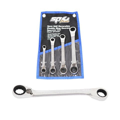SP Tools - Spanner Set Double Geardrive Ring Reversible SAE 4 Piece | SP10454