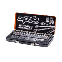 SP Tools - 3/8" Drive Socket Set 12 Point & 6 Point 50 Piece Metric/SAE | SP20201