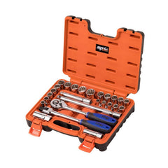 SP Tools - 1/2" Drive Socket Set 12 Point 26 Piece Metric/SAE in X-Case | SP20306