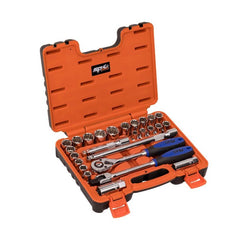 SP Tools - 1/2" Drive Socket Set 12 Point 26 Piece Metric/SAE in X-Case | SP20306