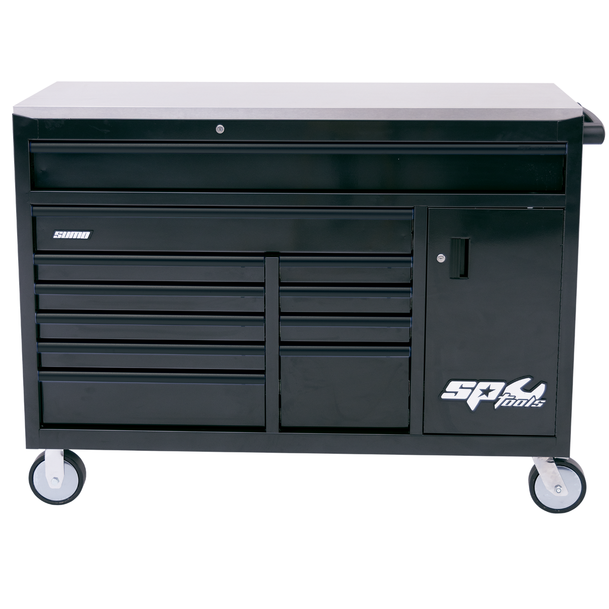 SP Tools - Roller Cabinet Sumo Series Tool Cupboard 12 Drawer Black | SP40095