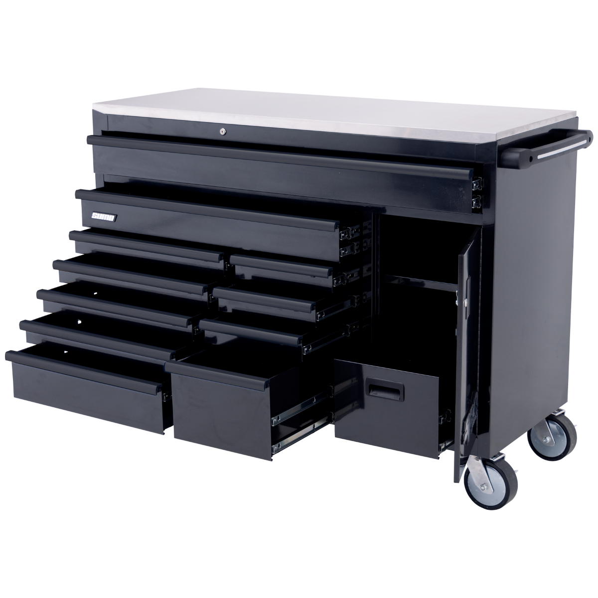 SP Tools - Roller Cabinet Sumo Series Tool Cupboard 12 Drawer Black | SP40095