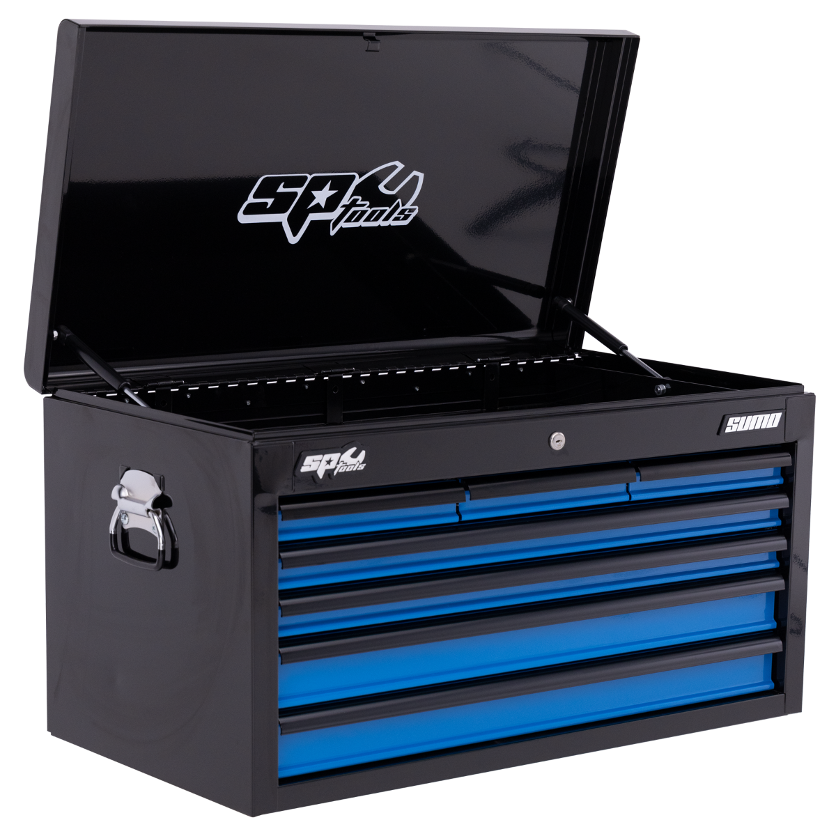 SP Tools - Sumo Series Tool Box - 7 Drawer - Black/Blue Drawers | SP40121