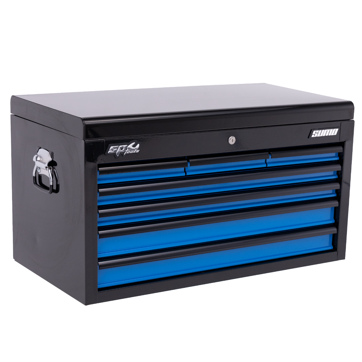 SP Tools - Sumo Series Tool Box - 7 Drawer - Black/Blue Drawers | SP40121