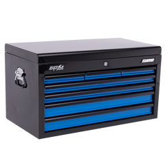 SP Tools - Sumo Series Tool Box - 7 Drawer - Black/Blue Drawers | SP40121
