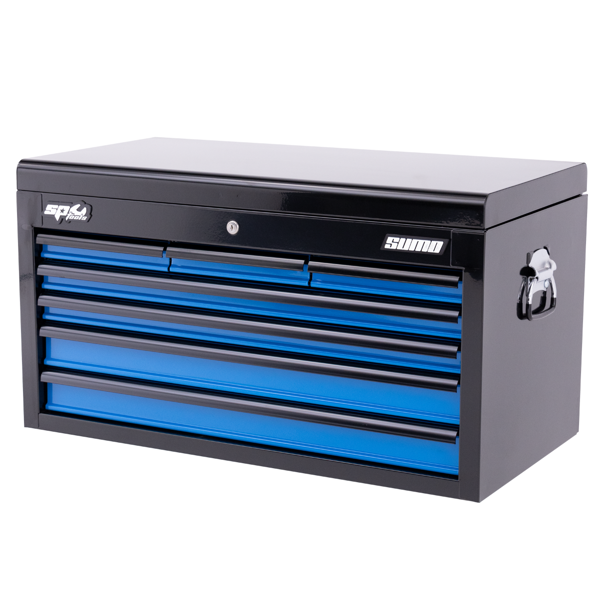 SP Tools - Sumo Series Tool Box - 7 Drawer - Black/Blue Drawers | SP40121