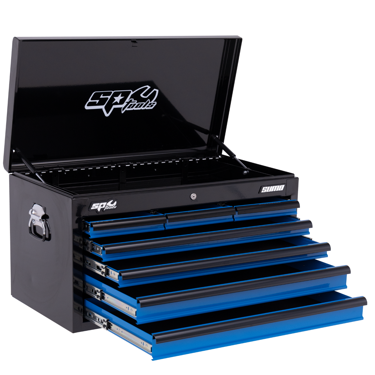 SP Tools - Sumo Series Tool Box - 7 Drawer - Black/Blue Drawers | SP40121