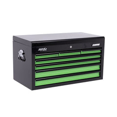 SP Tools - Sumo Series Tool Box - 7 Drawer - Black/Green Drawers | SP40122