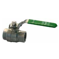 AIP - Ball Valve 304 S/steel F & F 2pce Lever Handle Green Watermark Bspp - 2" | 25-399-032 | SSWMBV50