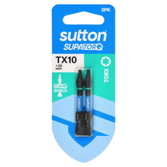 Sutton Tools - Screwdriver Bit S212 Supatorq Torx Tx10 50mm 2Pk | S212H02B10