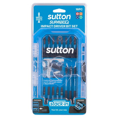 Sutton Tools - Scrdrv Bit S250 Supatorq Power Bits STACK-IN Set 16Pc | S250S16A