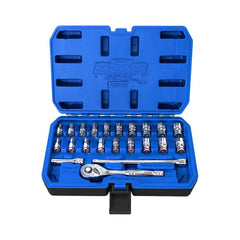 SP Tools - 888 Series 1/4" Dr Socket Set - 6pt - Metric/SAE - 22pc | T820122