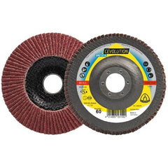 Klingspor - SMT 974 Abrasive Mop Discs Ceramic, 125 x 22.23 mm Grain 40 Convex (Pack of 10) | 369280