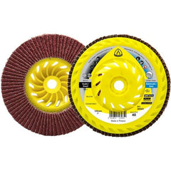Klingspor - SMT 975 Abrasive Mop Discs, Thread M14 Ceramic 125 mm Grain 60 Convex (Pack of 10) | 369303