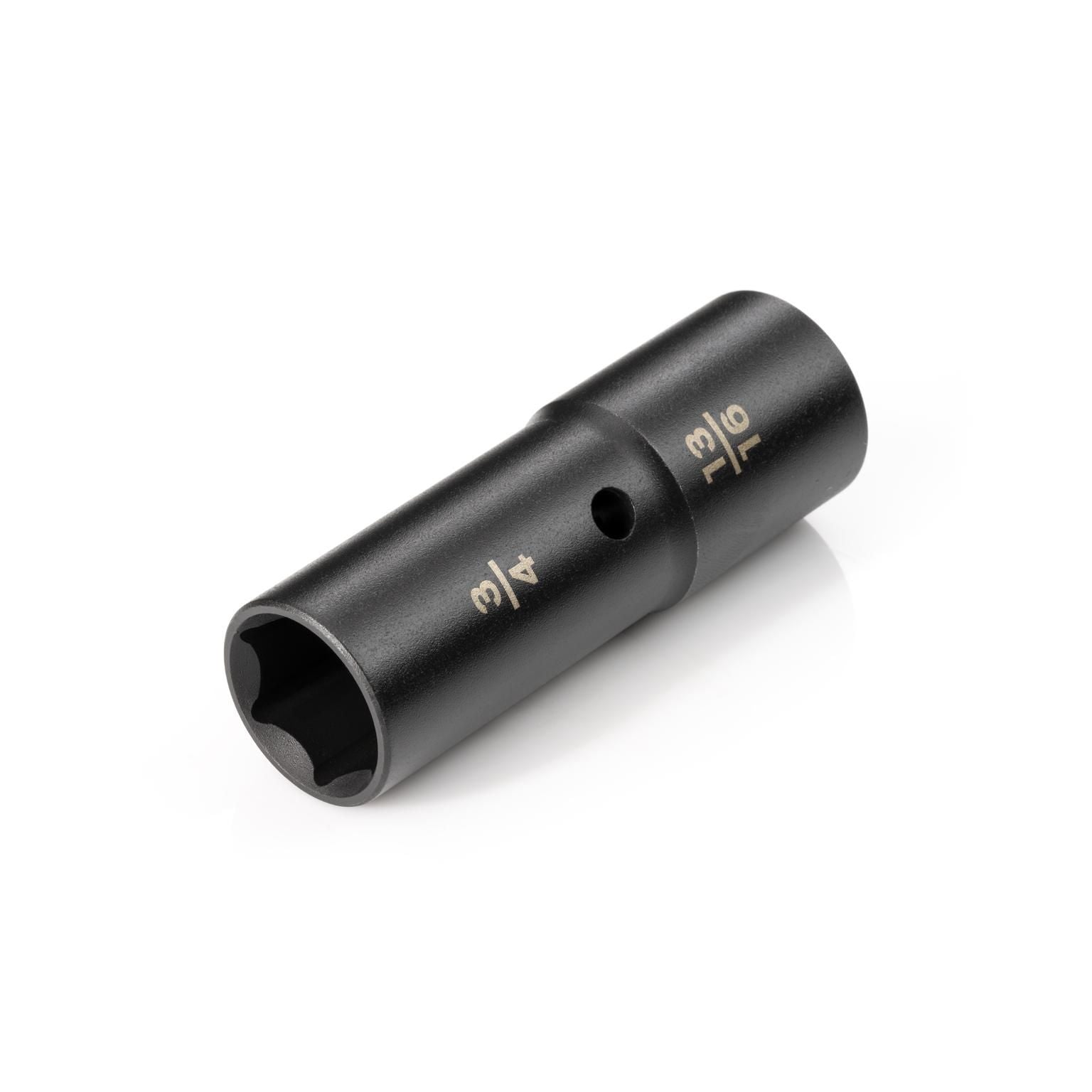 Action 3/4" x 13/16" 1/2" Drive 6-point Imperial Deep Thin-wall Impact Flip Socket