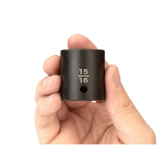 Action 15/16" x 1/2" Drive 6-point Imperial Deep Thin Wall Impact Socket