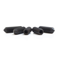 BBI - 1/4"-20x3/4" - Imperial Grub (socket Set) Screw Cone Point Thermal Black Oxide UNC | 121118