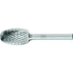 PFERD - Dia. 15.9 x 25.4mm Tungsten Carbide Burr Ncc Oval Tre Shank Dia. 6.35mm MX All Materials | 26007654