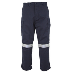 Elliotts - Tecasafe Cargo Trousers 5.8oz - Navy, w/Tape. Size 127R (Pack of 1) | TSTRS580NAT1P127R