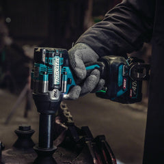 Makita - 40V Max Brushless 1/2" Mid-Torque Impact Wrench - Includes 2 x 4.0Ah Batteries Rapid Charger & Makpac Case Type 3 | TW007GM201