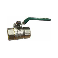 AIP - Ball Valve Brass F & F S/steel Lever Handle Green Watermark / Aga Approved Bspp - 1-1/2" | 25-005-024 | VALGAS38