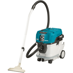 Makita - 80V Max (40Vx2) Brushless AWS M-Class Dust Extraction Vacuum Kit - Includes 2 x 8.0Ah Batteries & Dual Port Rapid Charger | VC006GML21