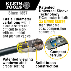 Klein Tools - Coaxial Cable Install Kit | A-VDV026-211