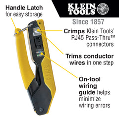 Klein Tools - Pass Thru Rj45 Compact Crimp Tool | A-VDV226-005