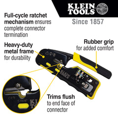 Klein Tools - Pass Thru Rj45 Racheting Compact Crimp | A-VDV226-110