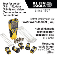Klein Tools - Scout Pro 3W/Smart Test & Map Remote Kit | A-VDV501-853