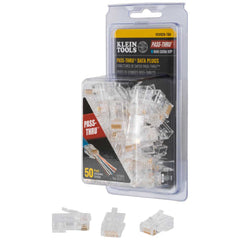 Klein Tools - Rj45 Pass-Thru Plug Cat6A 50 Pack | A-VDV826-704