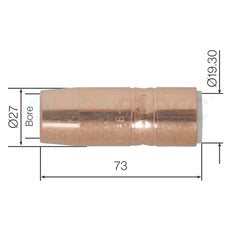 Weldtronic - TRG Nozzle HD 73/19 1/8" R Tip | P401-6-75