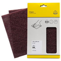 Klingspor - NPA 400 Non-Woven Web Sheets, 152 x 229 mm Very Fine Aluminium Oxide (Pack of 20) | 358999