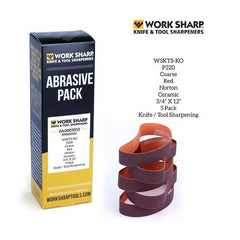 WorkSharp Replacement Belt Pack, 5Piece P220 Ceramic, Fine Tool Sharpening, T/S WSKTS-KO | WSSA0003553